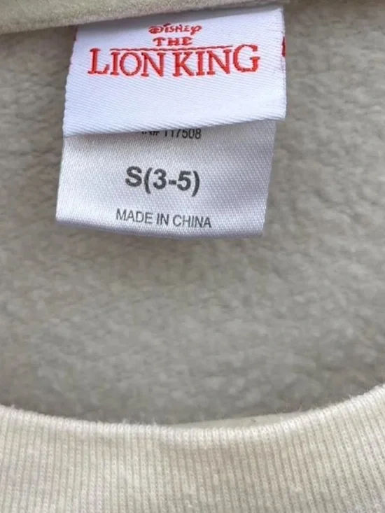 Vintage Disney Cream The Lion King Crewneck Sweatshirt with Simba Graphic - Picture 6 of 6